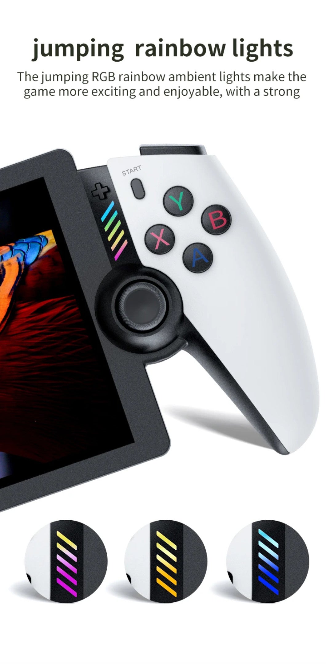 M28 Retro Handheld, Gaming Konsole, Linux EE-System, 128GB, mehrere zehntausend Spiele, 30+ Emulatoren, 7,1 Zoll HD Bildschirm, 4000mAh Akku, RGB, Tragbarer Video Gaming Player