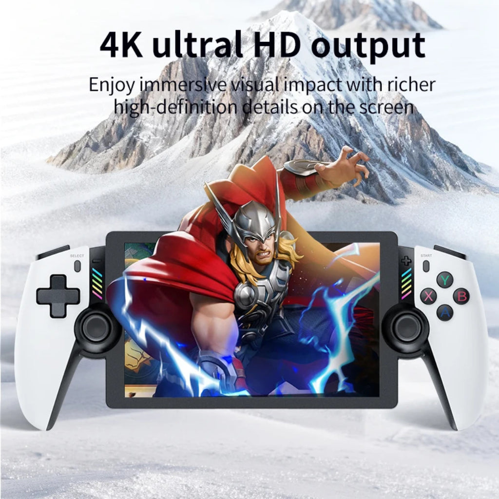 M28 Retro Handheld, Gaming Konsole, Linux EE-System, 128GB, mehrere zehntausend Spiele, 30+ Emulatoren, 7,1 Zoll HD Bildschirm, 4000mAh Akku, RGB, Tragbarer Video Gaming Player