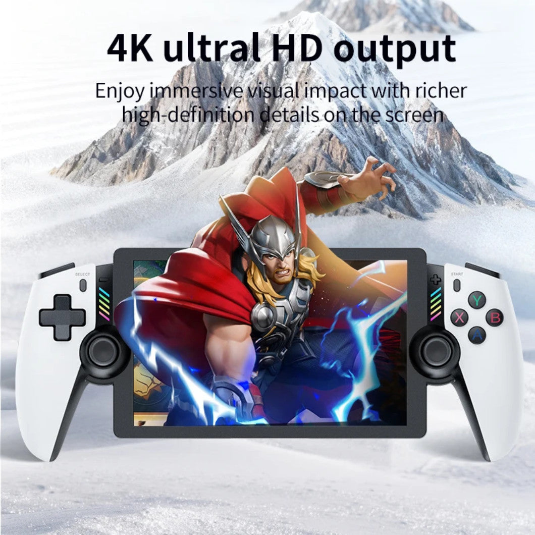M28 Retro Handheld, Gaming Konsole, Linux EE-System, 128GB, mehrere zehntausend Spiele, 30+ Emulatoren, 7,1 Zoll HD Bildschirm, 4000mAh Akku, RGB, Tragbarer Video Gaming Player