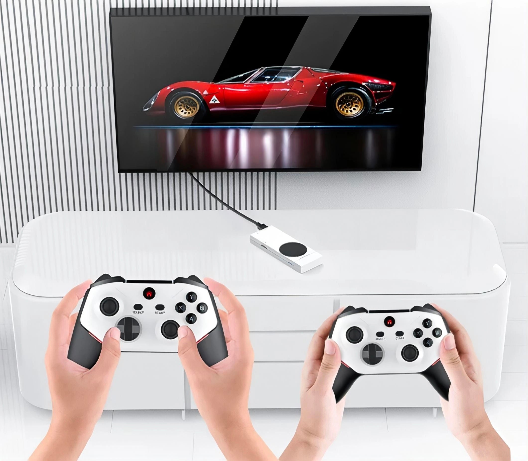 M88 Retro Game Stick 4K HDMI Konsole mit über 20.000 Spielen inkl. PS2 Games, 128GB Speicher, Wireless Controller, Plug & Play TV Gaming Stick für Familie & Party