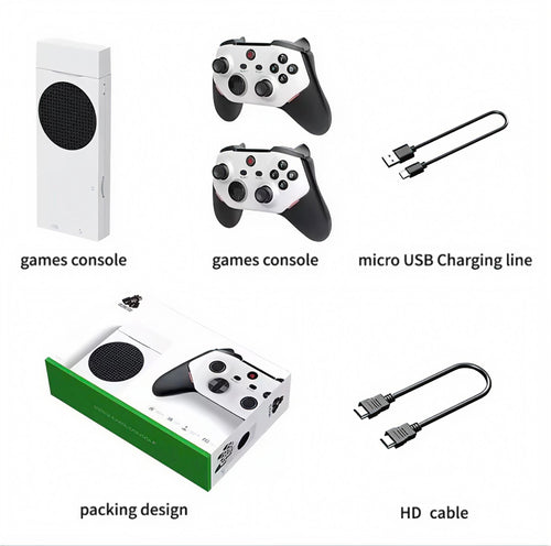 M88 Retro Game Stick 4K HDMI Konsole mit über 20.000 Spielen inkl. PS2 Games, 128GB Speicher, Wireless Controller, Plug & Play TV Gaming Stick für Familie & Party